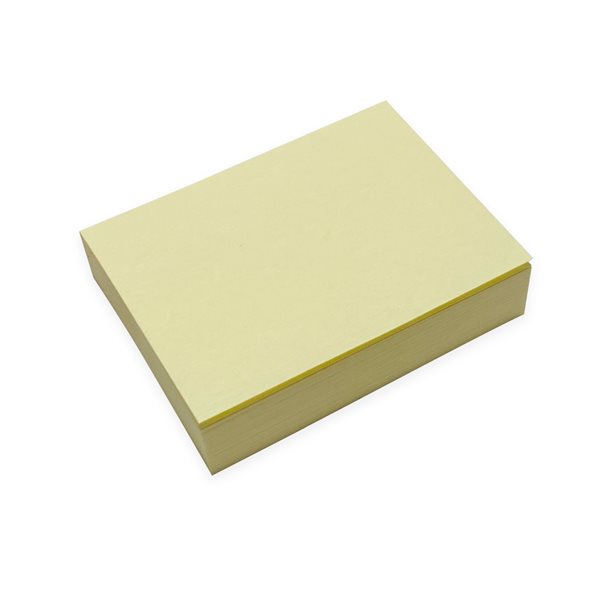 Feuillets autoadhésifs Offix® 1.5x2 jaune (100 feuilles)