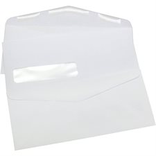 Enveloppe blanche à joint croisé avec fenêtre - #10 - 4-1/8 x 9-1/2 po
