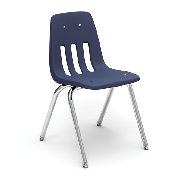 9000 Series 4-LEG Stack Chair Navy 18”
