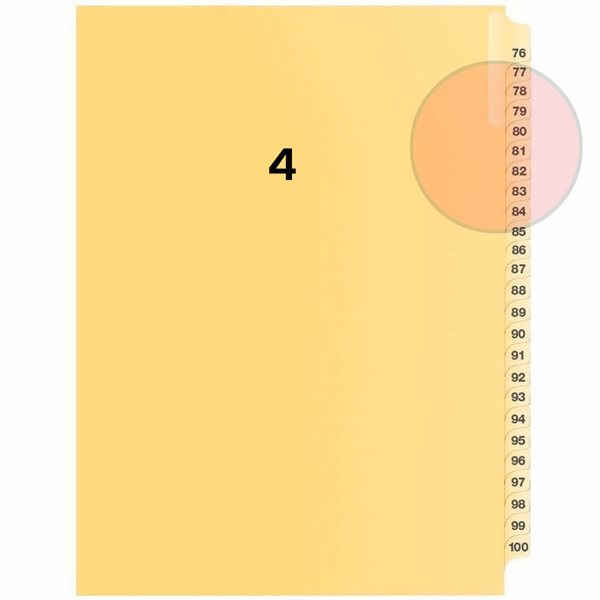 Quest Numerical Litigation Index Dividers 1 to 12 #4