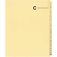 Quest Alphabetical Litigation Index Dividers A to L C