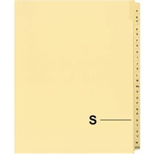 Quest Alphabetical Litigation Index Dividers M to XYZ S