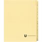 Quest Alphabetical Litigation Index Dividers M to XYZ U