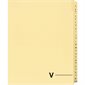 Quest Alphabetical Litigation Index Dividers M to XYZ V