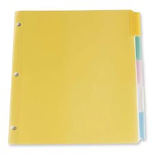 Poly Insertable Tab Dividers 5 tabs