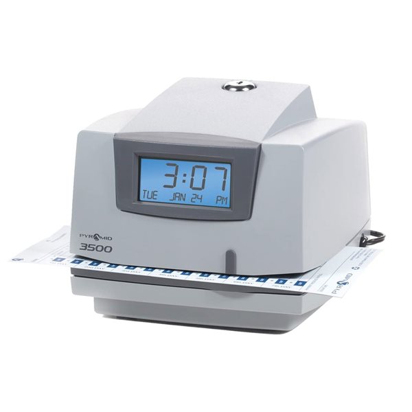 Pyramid 3500 Multi-Purpose Time Clock and Document Stamp