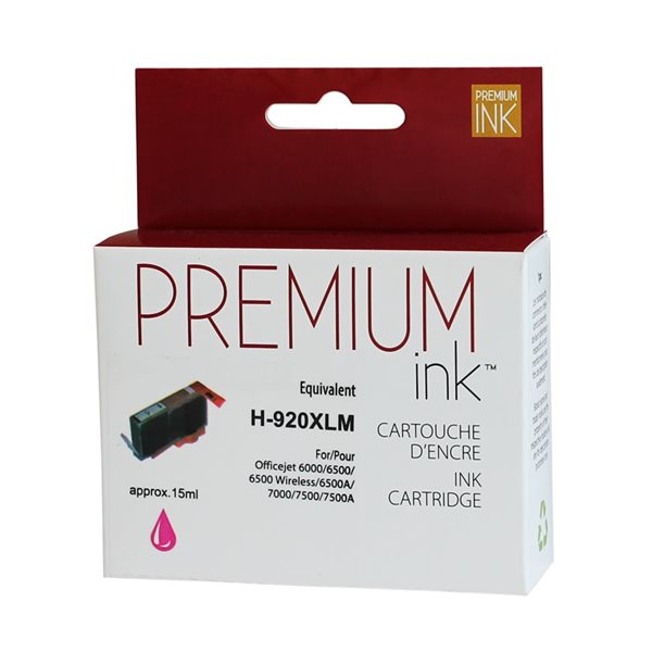 Cartouche jet d’encre de longue durée compatible (Alternative à HP 920XL) - Magenta 