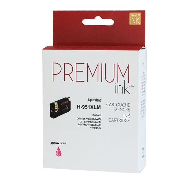 Cartouche jet d’encre de longue durée compatible (Alternative à HP 951XL) - Magenta