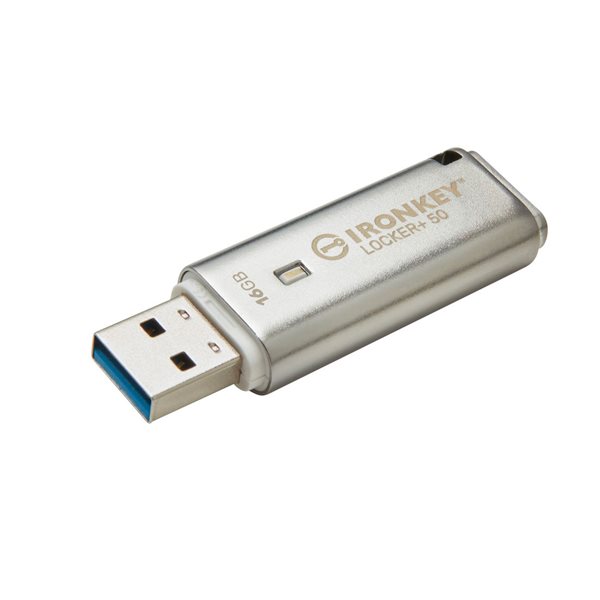 Clé USB à mémoire flash Kingston IronKey™ Locker+ 50 - 16 Go