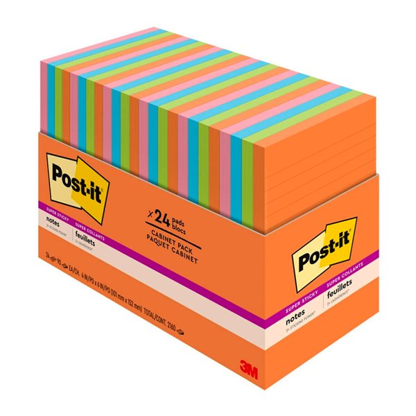 Post-it® Energy Boost Super Sticky Self-Adhesive Notes