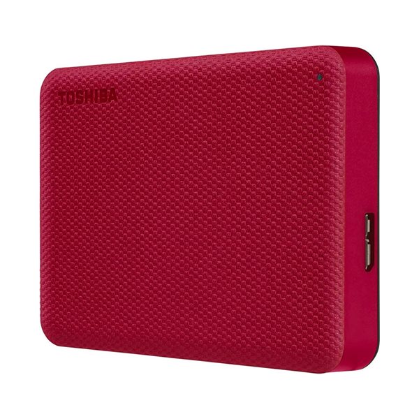 Disque dur portatif Toshiba Canvio Advanced - 4 To - Rouge