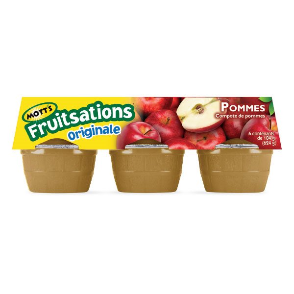 Compote de pommes originale Mott’s Fruitisations 