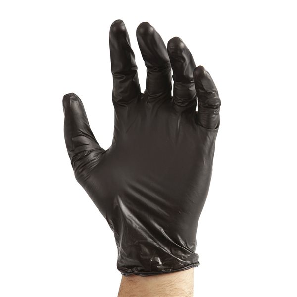 Gants d’examen jetables Vitridex - Noir - Très grand