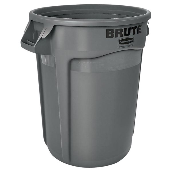 Contenant rond à déchets Brute® Contenant - Gris