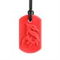 Collier à mâchouiller Dragon Souple - Rouge