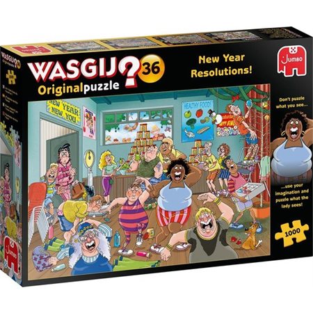 1000 Pieces – New Year Resolutions ! Wasgij Original Mystery Jigsaw Puzzle