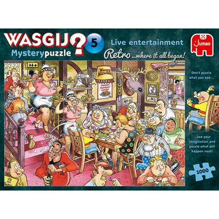 1000 Pieces - Live Entertainment Wasgij Mystery Retro #5 Jigsaw Puzzle