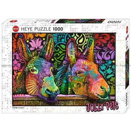 1000 Pieces – Donkey Love – Jolly Pets Jigsaw Puzzle