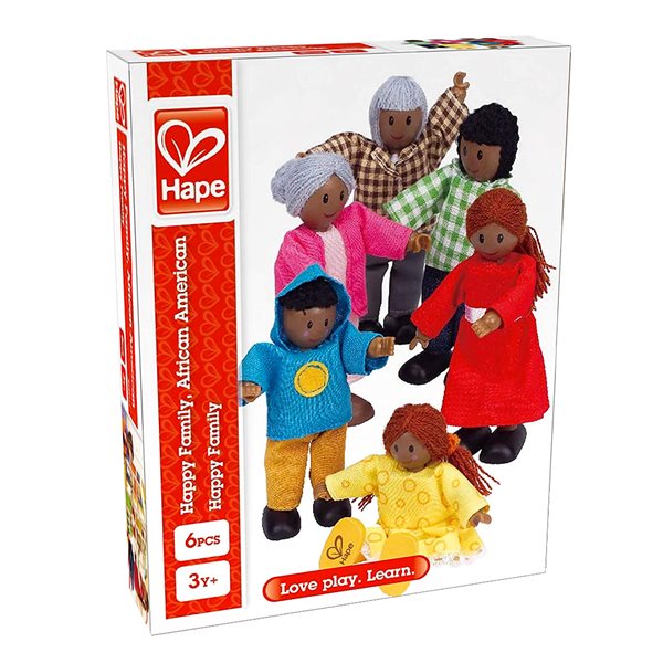 Figurines Famille heureuse afro-américaine