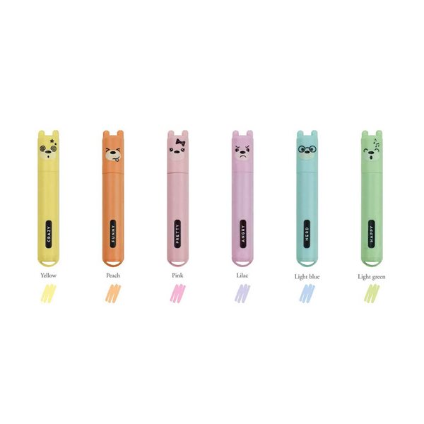 Teddy's Style Highlighters - Pack of 6