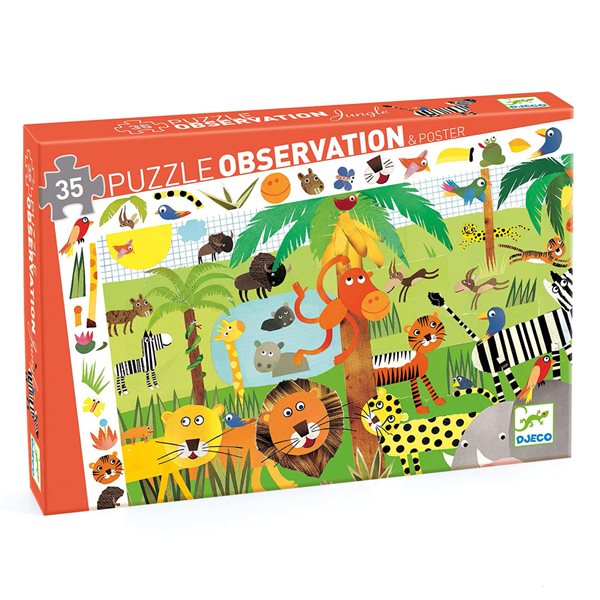 Casse-tête d’observation 35 morceaux - La jungle