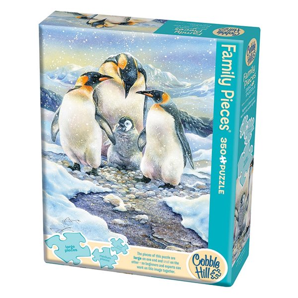 350 Pieces – Penguin Family - Family Piece™ Jigsaw Puzzle