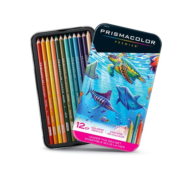 Crayons à colorier en bois Premier® - Ensemble Sous la mer