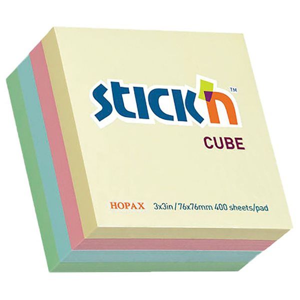  Stick'n™ Self-Adhesive Notes 3 x 3 in - Pastel