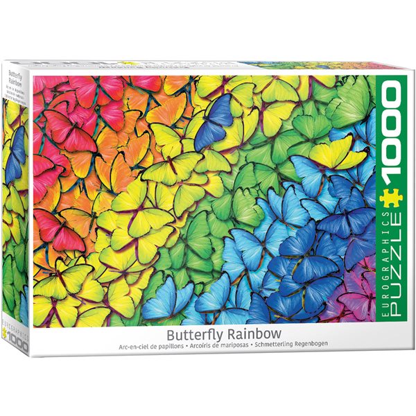 1000 Pieces – Butterfly Rainbow Jigsaw Puzzle