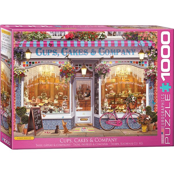 1000 Pieces – Cups, Cakes and Company Jigsaw Puzzle