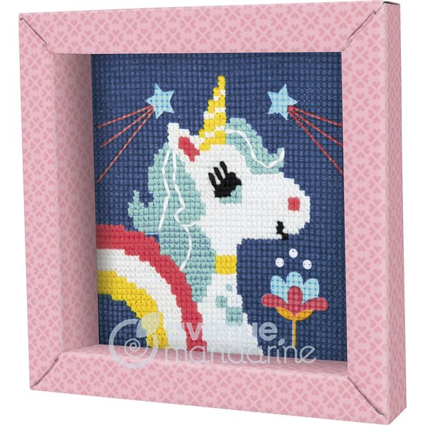 Tableau de points croisés Pix' Gallery - Licorne