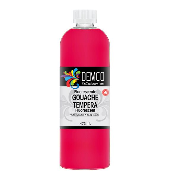 Fluorescent Colors Tempera 473 ml - Red