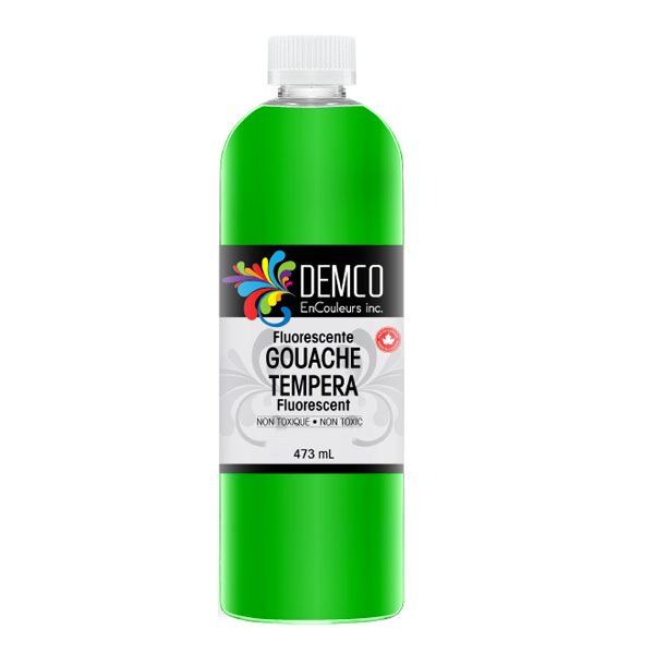 Gouache couleurs fluorescentes 473 ml - Vert