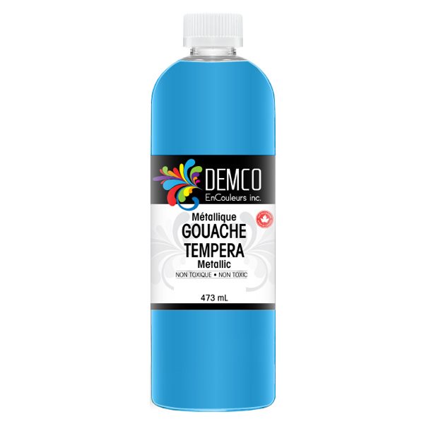 Metallic Colors Tempera 473 ml - Blue