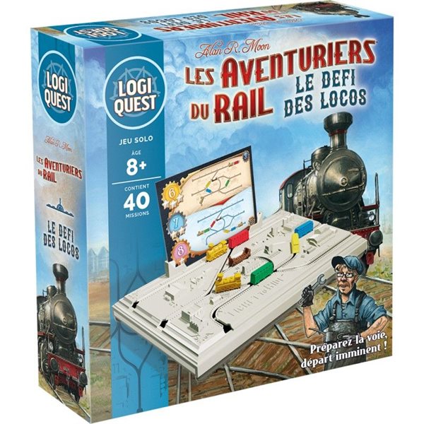 Jeu Logiquest - Les aventuriers du rail : Le défis des locos