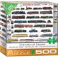 500 Pieces – History of Trains Jigsaw Puzzle