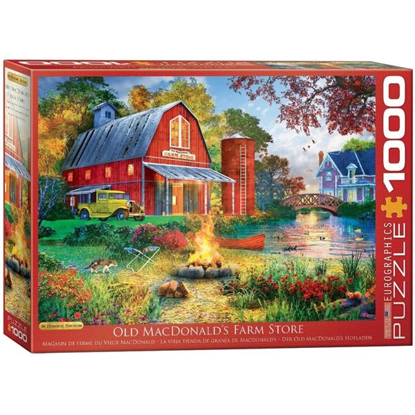 1000 Pieces – Campfire by the Barn Jigsaw Puzzle