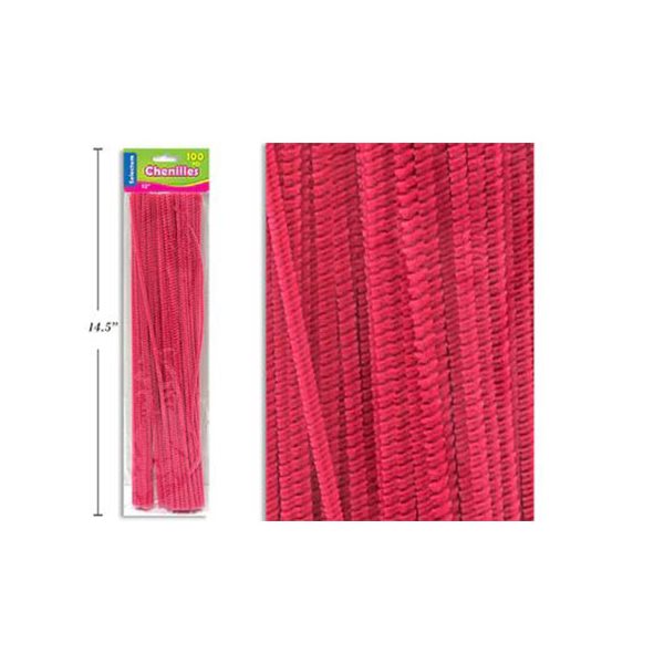 12 in. Pipe Cleaners - Hot Pink