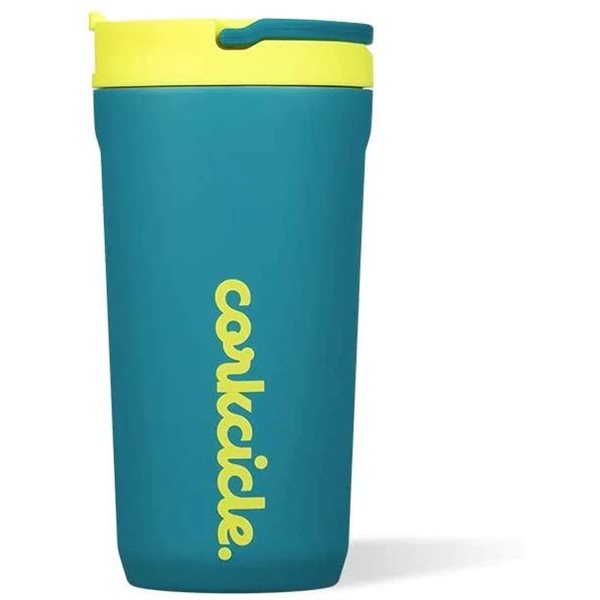 12 oz Kids Cup with Lid and Straw - Electric Tide