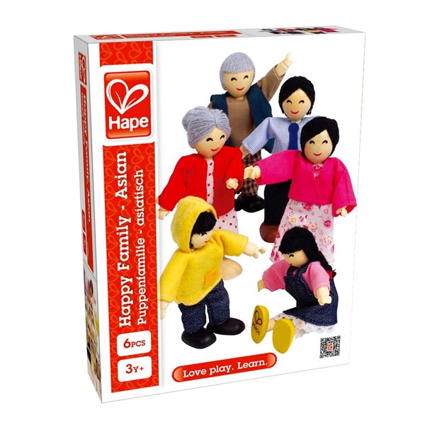 Figurines Famille heureuse asiatique