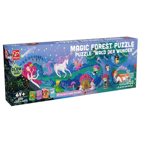 200 Pieces – Magic Forest Glow-in-the Dark Jigsaw Puzzle