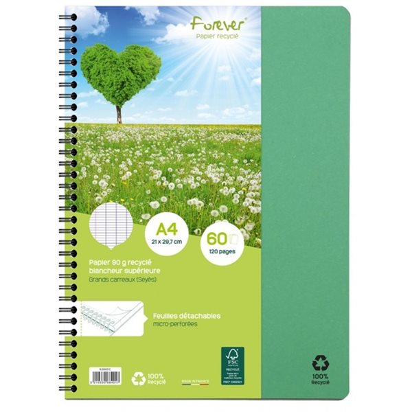 Cahier de notes ligné Forever A5