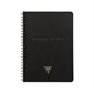 Cahier de notes ligné à reliure spirale Flying Spirit A5 Black