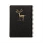 Cahier de notes ligné à reliure spirale Flying Spirit A5 Black