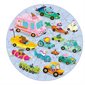 72 Pieces – Cars and Trucks Round Jigsaw Puzzle