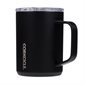 Tasse de voyage isolante 16 oz avec couvercle - Noir mat