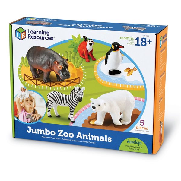 Ensemble de 5 animaux du zoo