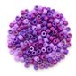Perles à bijoux mini tonneaux - Sac de 200 - Violet 3 teintes