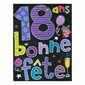 Carte d'anniversaire géante 18 ans Bonne fête