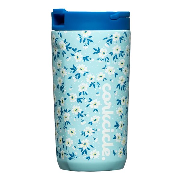 12 oz Kids Cup with Lid and Straw - Ditsy Floral Blue